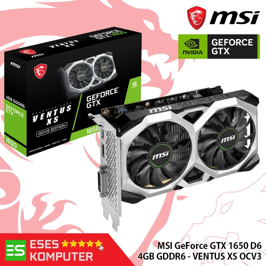 Jual Vga Msi Geforce Gtx Gb Gddr Ventus Xs Ocv Shopee Indonesia