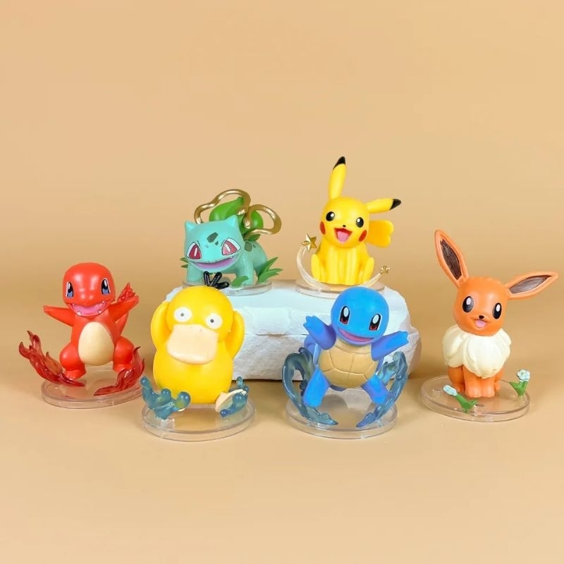 Jual Figure Set Pokemon Pikachu Charmender Naruto Bulbasaur Squirtle