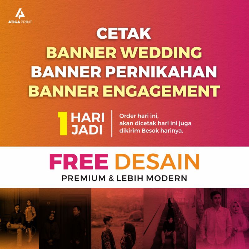 Jual Banner Spanduk Wedding Pernikahan Tanpa Tiang Shopee Indonesia