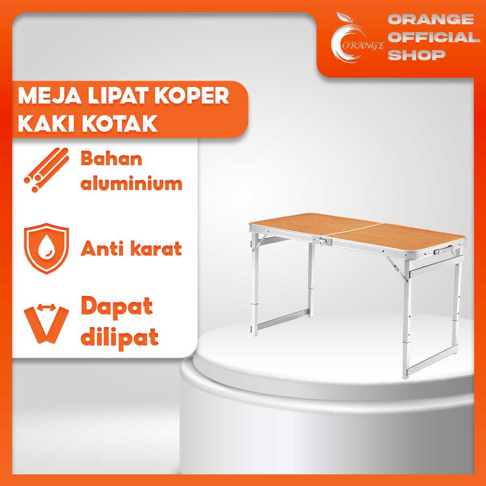 Jual Meja Lipat Portable Meja Koper Meja Kaki Model Kotak Serbaguna