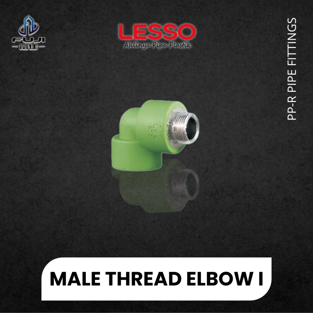 Jual Male Thread Elbow I Lesso Pipa Air PPR Dengan Drat Shopee Indonesia