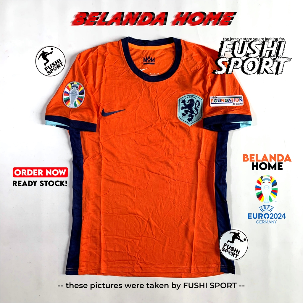 Jual Jersey Baju Bola Belanda Home Full Patch Eu New Terbaru Grade