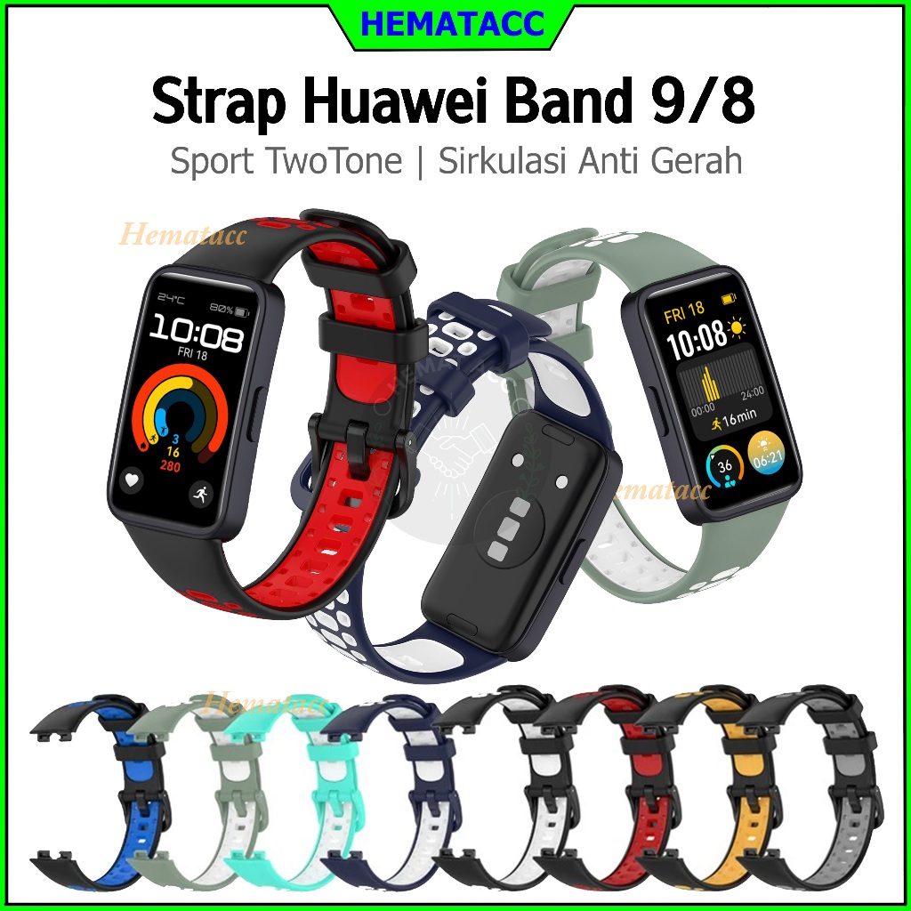 Jual Strap Huawei Band 9 Sport Anti Gerah Tali Jam Huawei Band 8 9 Two