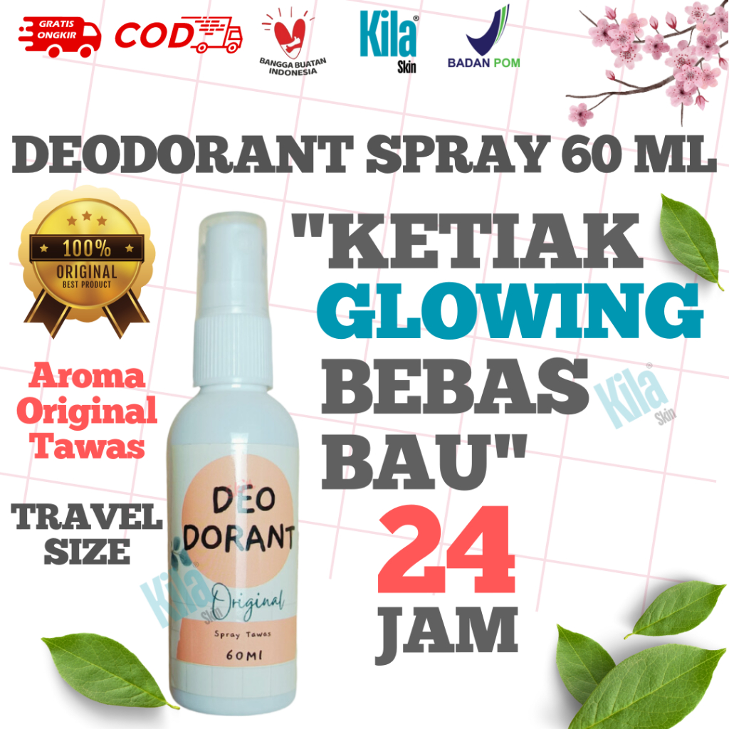 Jual AMAN BUMIL BUSUI BPOM 60ML NATURAL DEODORANT TAWAS SPRAY DEO