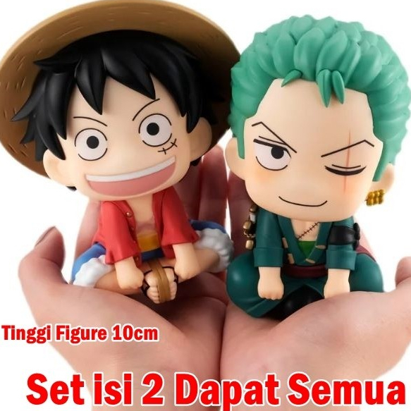 Jual Figure One Piece Monkey D Luffy Roronoa Zoro Look Up Duduk One