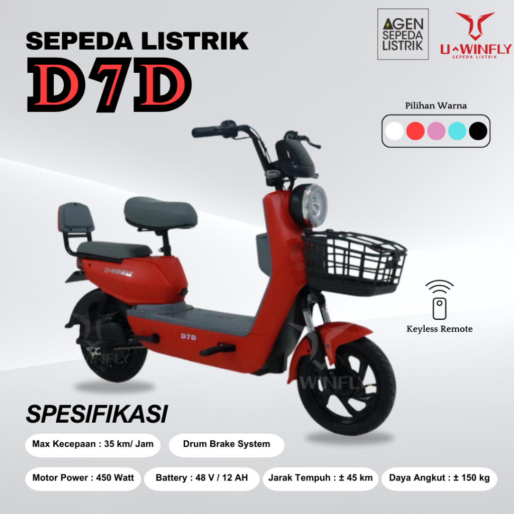 Jual Sepeda Listrik Uwinfly D D Sepeda Listrik Dengan Pedal Dan