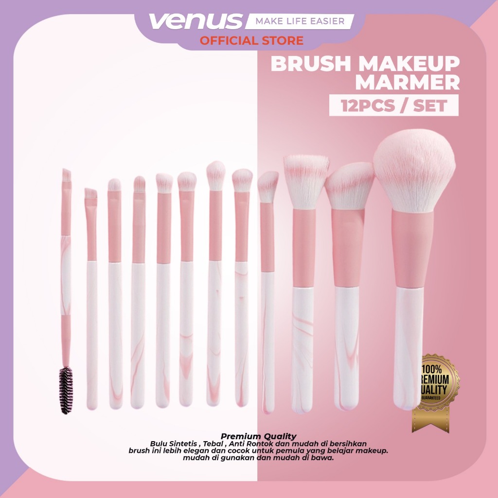 Jual Pcs Set Kuas Make Up Set Kosmetic Brush Powder Eye Shadow