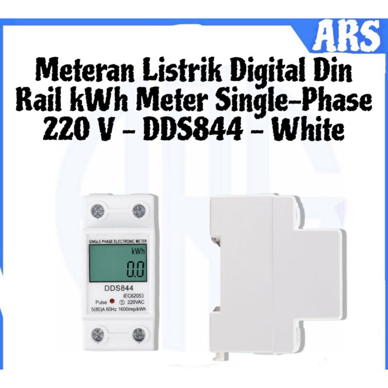 Jual Meteran Listrik Digital Din Rail KWh Meter Single Phase 220 V