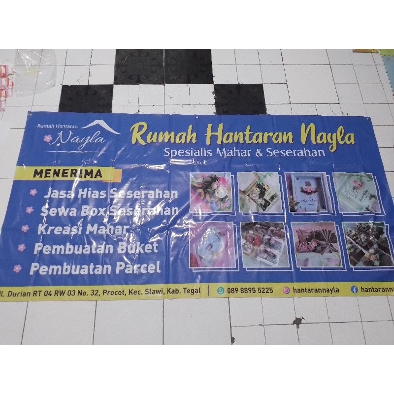 Jual CETAK BANNER SPANDUK MMT BALIHO HARGA PER METER FREE DESAIN