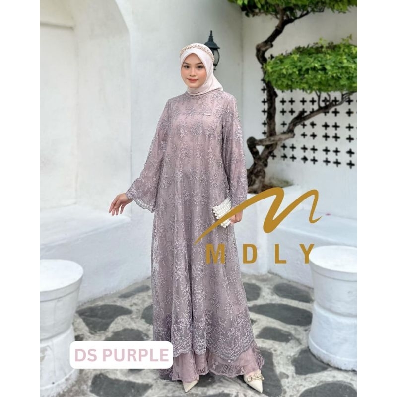 Jual Gamis Dress Wanita Terbaru Kaluna Dress By Mdly Shopee Indonesia