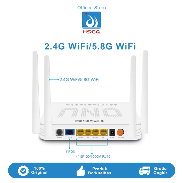 Jual Hsgq X Dw Onu Gpon Wifi Dual Band G G Ftth Shopee Indonesia