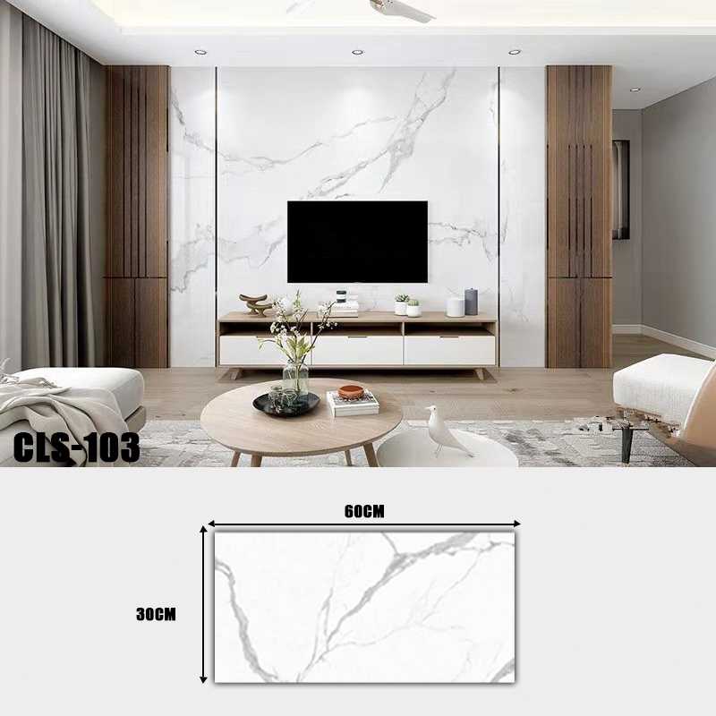 Jual Ecosen Wallpaper Dinding Marble X Cm Lantai Vinyl Marbel