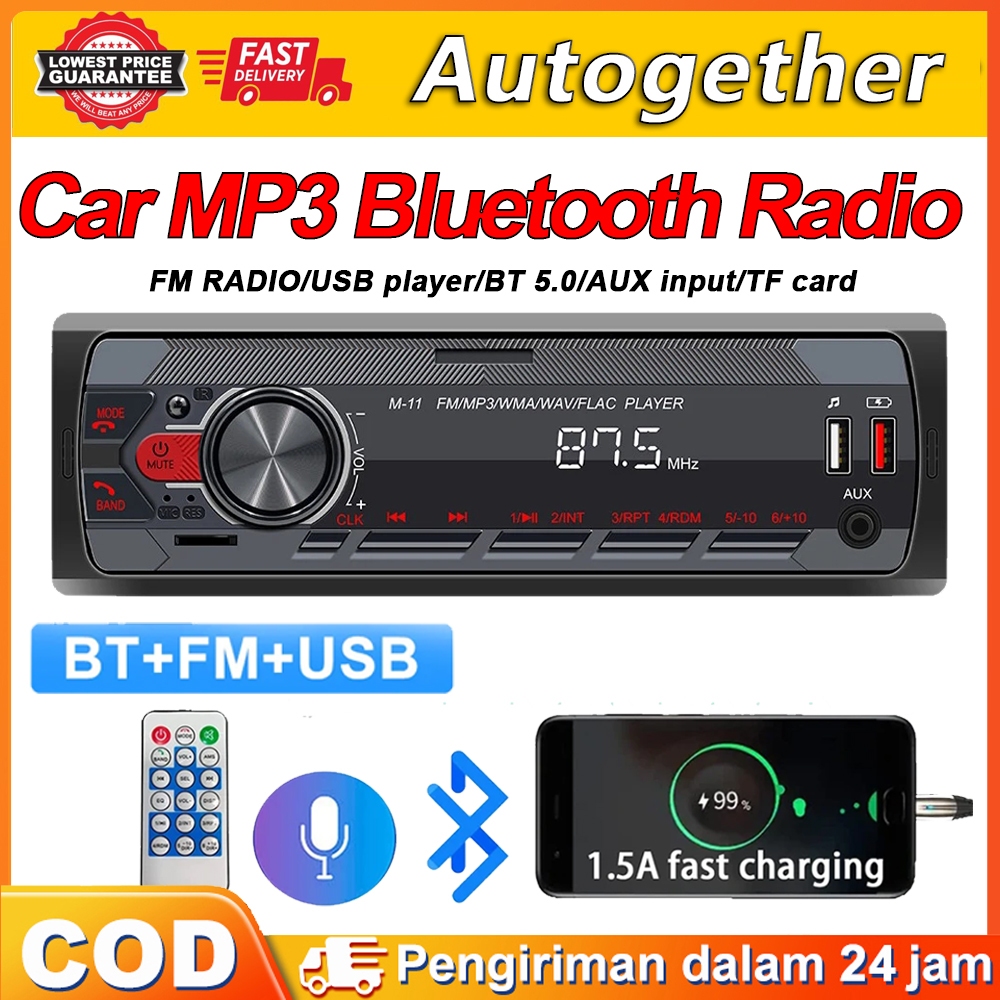 Jual Dalam StokUniversal 1 Din Stereo Mobil Din Tunggal Radio Mobil