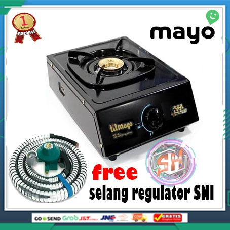 Jual Kompor Gas Tungku Mayo Warna Hitam Sni Mayo Kompor Dengan