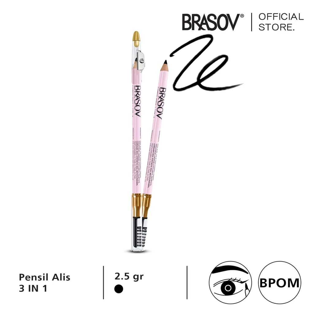 Jual Brasov Pensil Alis Type A Serutan Gram Eyebrow Pencil