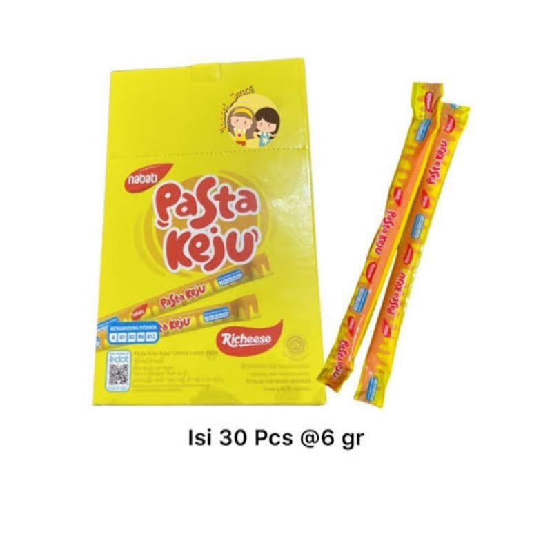 Jual Nabati Richeese Pasta Keju Box Isi 30pcs Shopee Indonesia