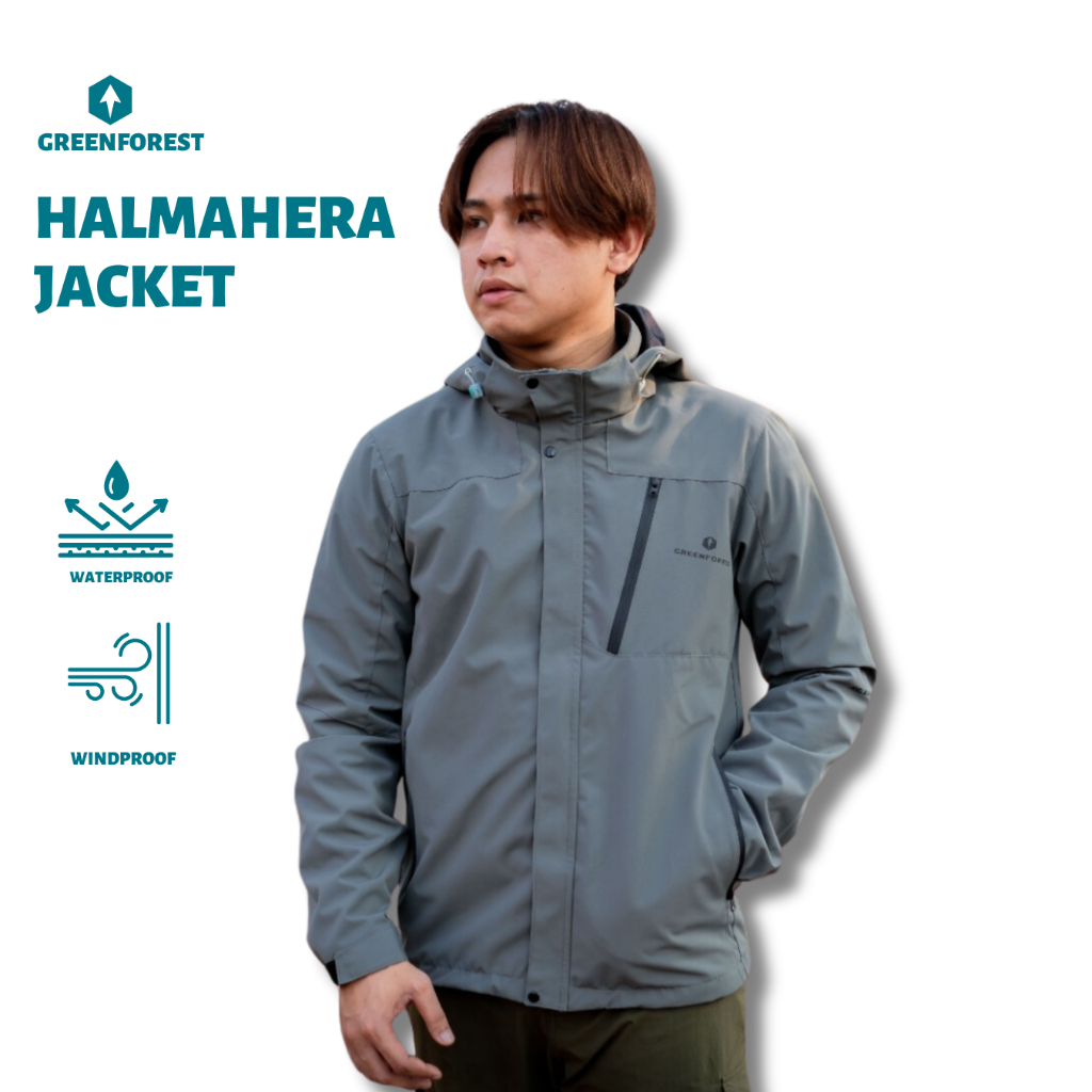 Jual Greenforest Halmahera Jaket Gunung Waterproof Jaket Outdoor Pria