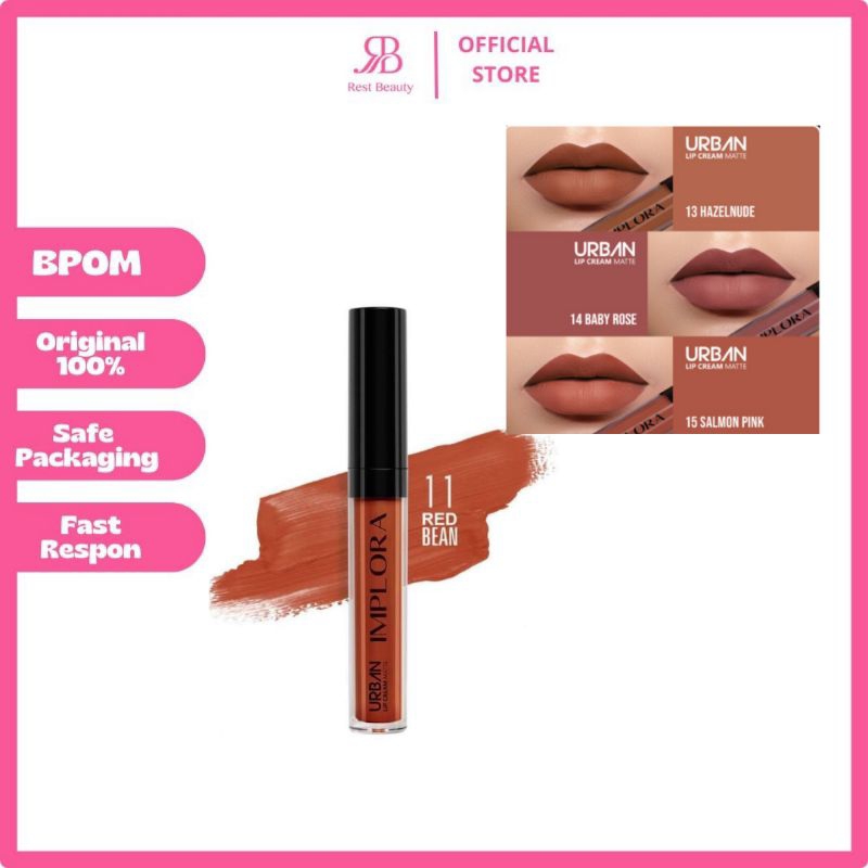 Jual Implora Implora Urban Lip Cream Matte Bpom Shopee Indonesia