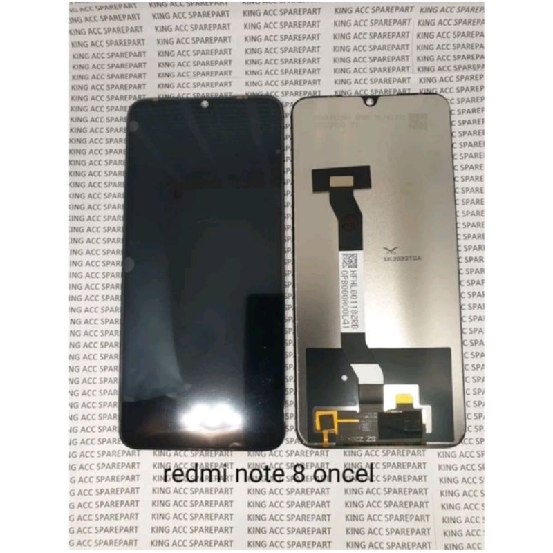 Jual LCD DISPLAY TOUCHSCREEN XIAOMI REDMI NOTE 8 ORIGINAL HITAM