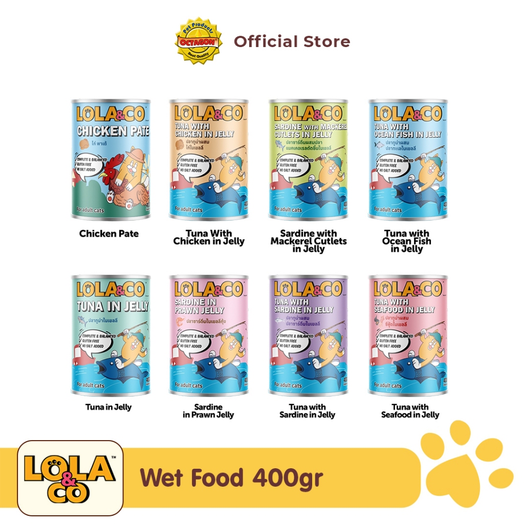 Jual Lola Co Makanan Kucing Basah Kaleng 400gr Wet Food Cat