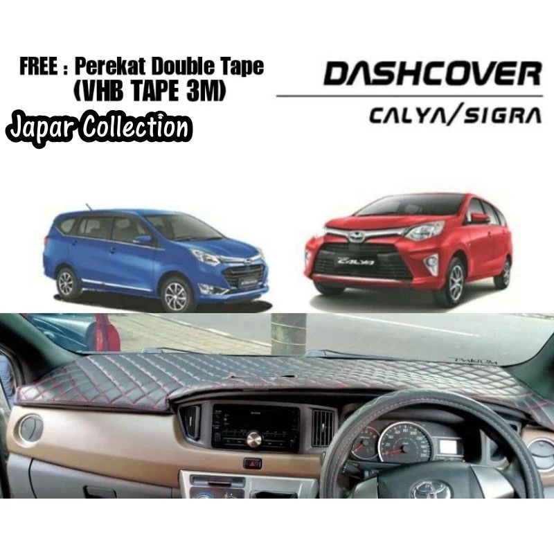 Jual Cover Dashboard Mobil CALYA SIGRA 2016 2024 Kulit Sintetis