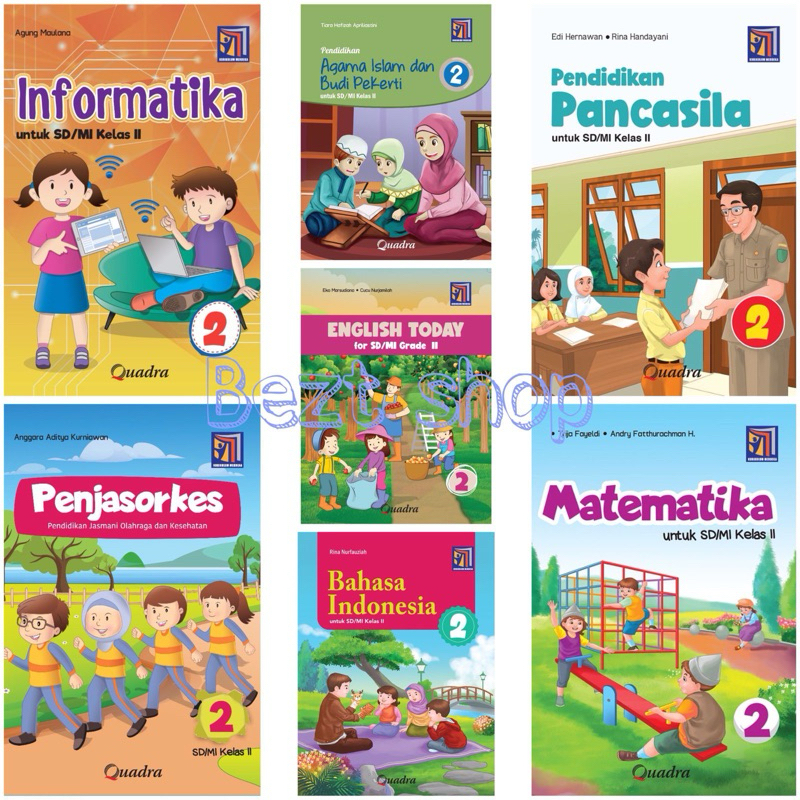 Jual Buku Paket Kelas 2 SD MI Kurikulum Merdeka Quadra Shopee Indonesia