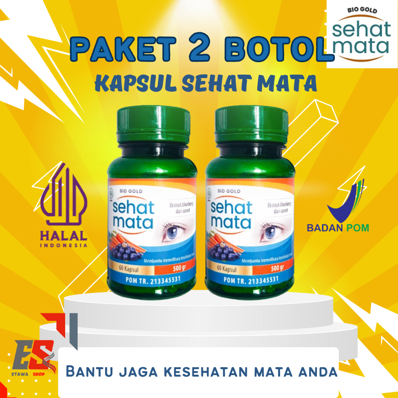 Jual Paket Hemat Botol Sehat Mata Kapsul Bio Gold Ekstrak Bilberry