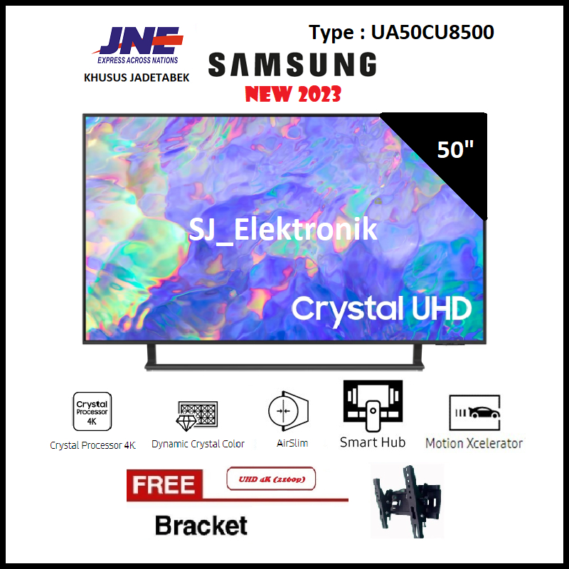 Jual Braket Samsung UA50CU8500 Smart TV Crystal UHD 4K LED TV 50