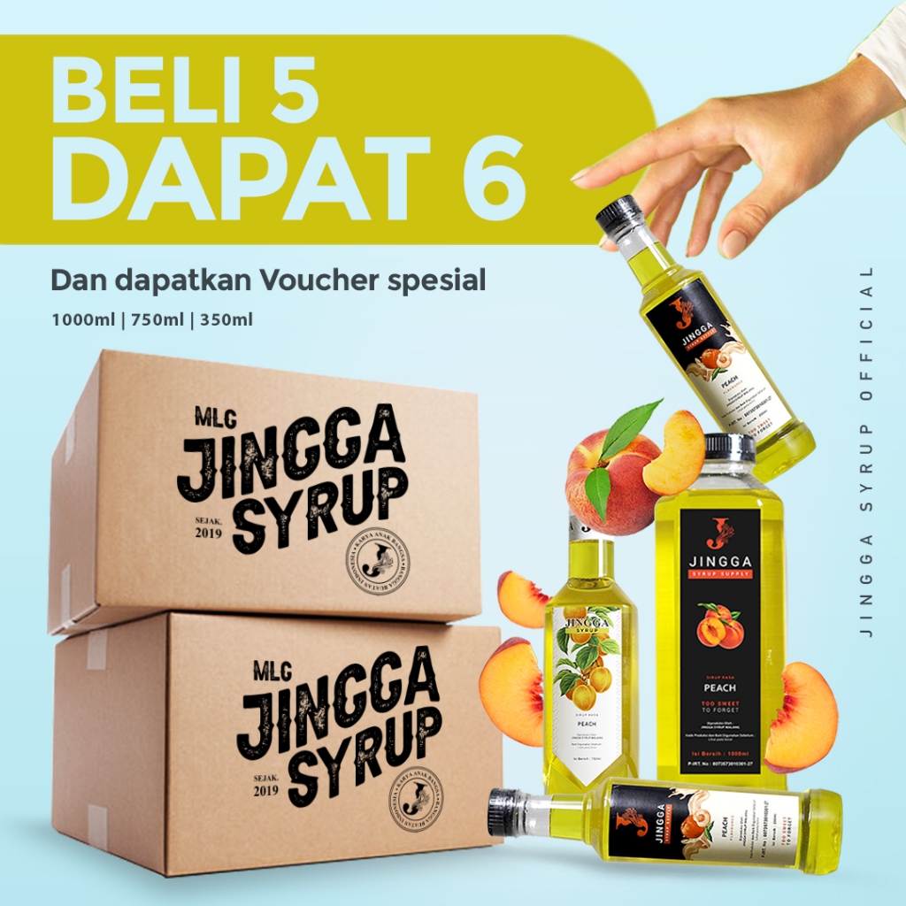 Jual Jingga Syrup 1 Box Isi 6 Botol 6 Liter Shopee Indonesia