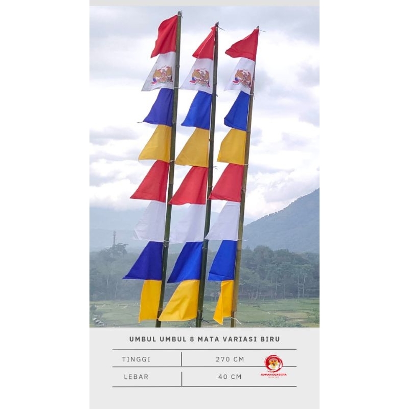 Jual Bendera Umbul Umbul Merah Putih Umbul Umbul Warna Gergaji Sablon