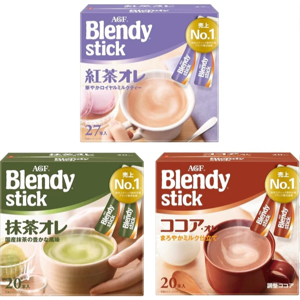 Jual Agf Blendy Stick Japan Cafe Au Lait Macha Latte Royal Milk Tea