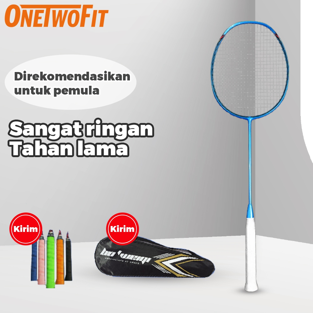 Jual Onetwofit Raket Badminton Full Carbon Lbs G Kirim Tas