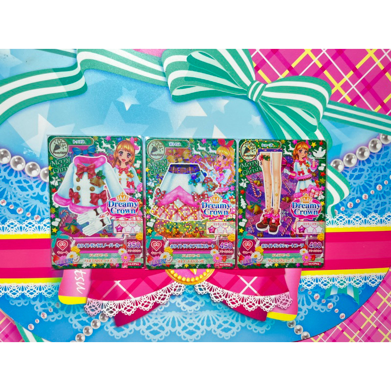 Jual Kartu Aikatsu Jepang Asli White Santa Coord Set Campaign Akari