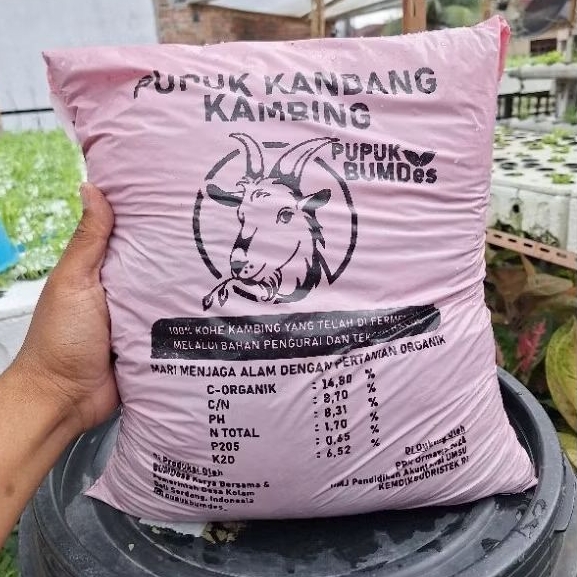 Jual Pupuk Kandang Kambing Fermentasi Siap Pakai Kemasan 5 Kilogram