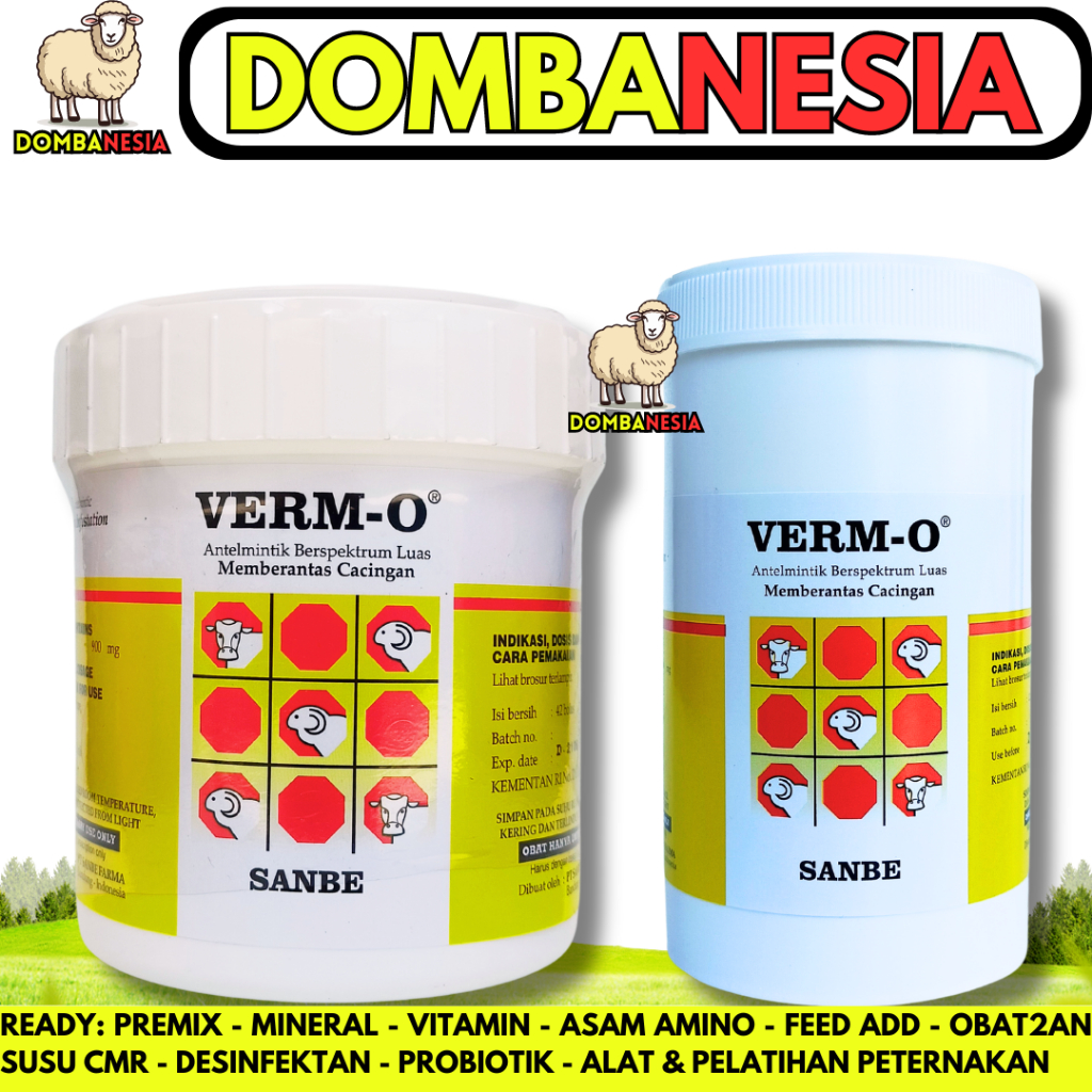 Jual Verm O Bolus Pot Obat Cacing Sapi Kerbau Kuda Spektrum Luas