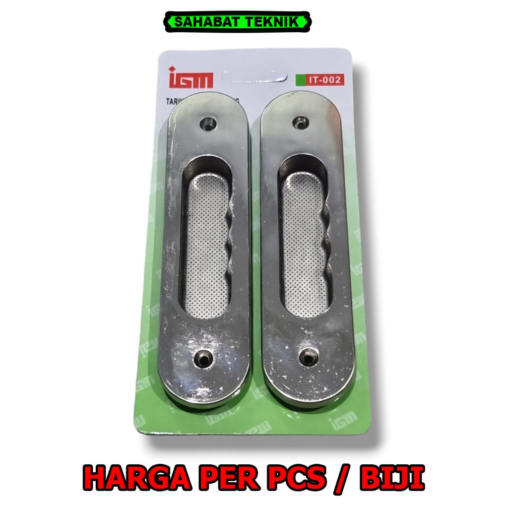 Jual Tarikan Tanam Pintu Dorong Warna Croom NB Handle Geser L Handle