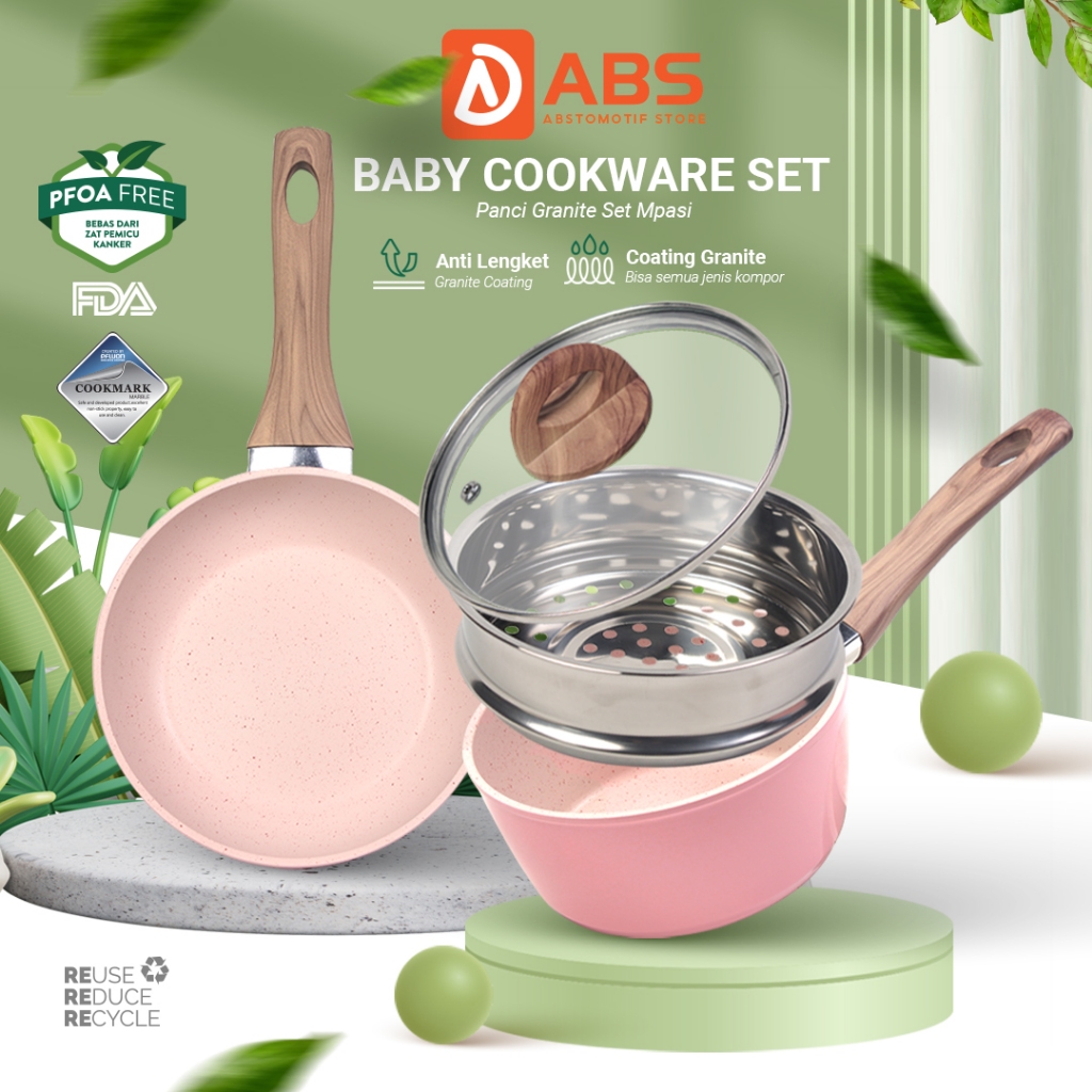 Jual Tifale X Abs Panci Set Pcs Kukus Mpasi Peralatan Bayi Fry Pan