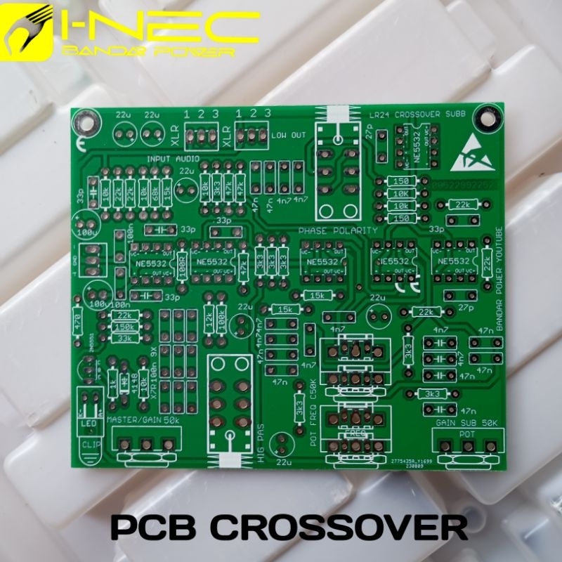 Jual PCB CROSSOVER Subwofer 24 DB Octave Linkwitz Riley Shopee Indonesia