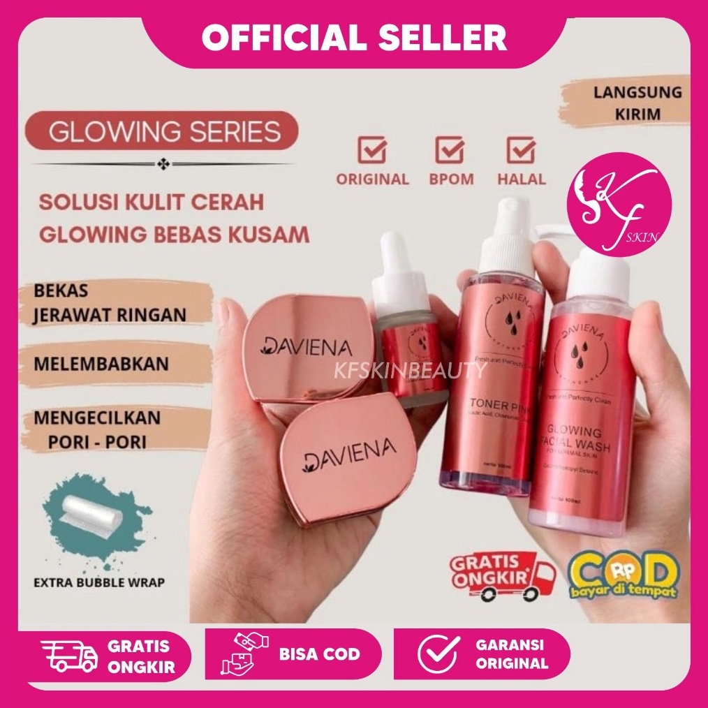 Jual Kode R E Daviena Skincare Paket Wajah Daviena Acne Series Glowing