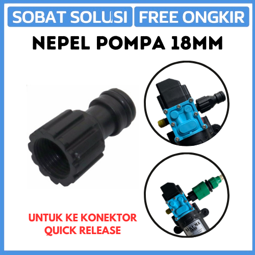 Jual NEPEL POMPA KE QUICK RELEASE KONEKTOR POMPA DC 12V SOKET QUICK