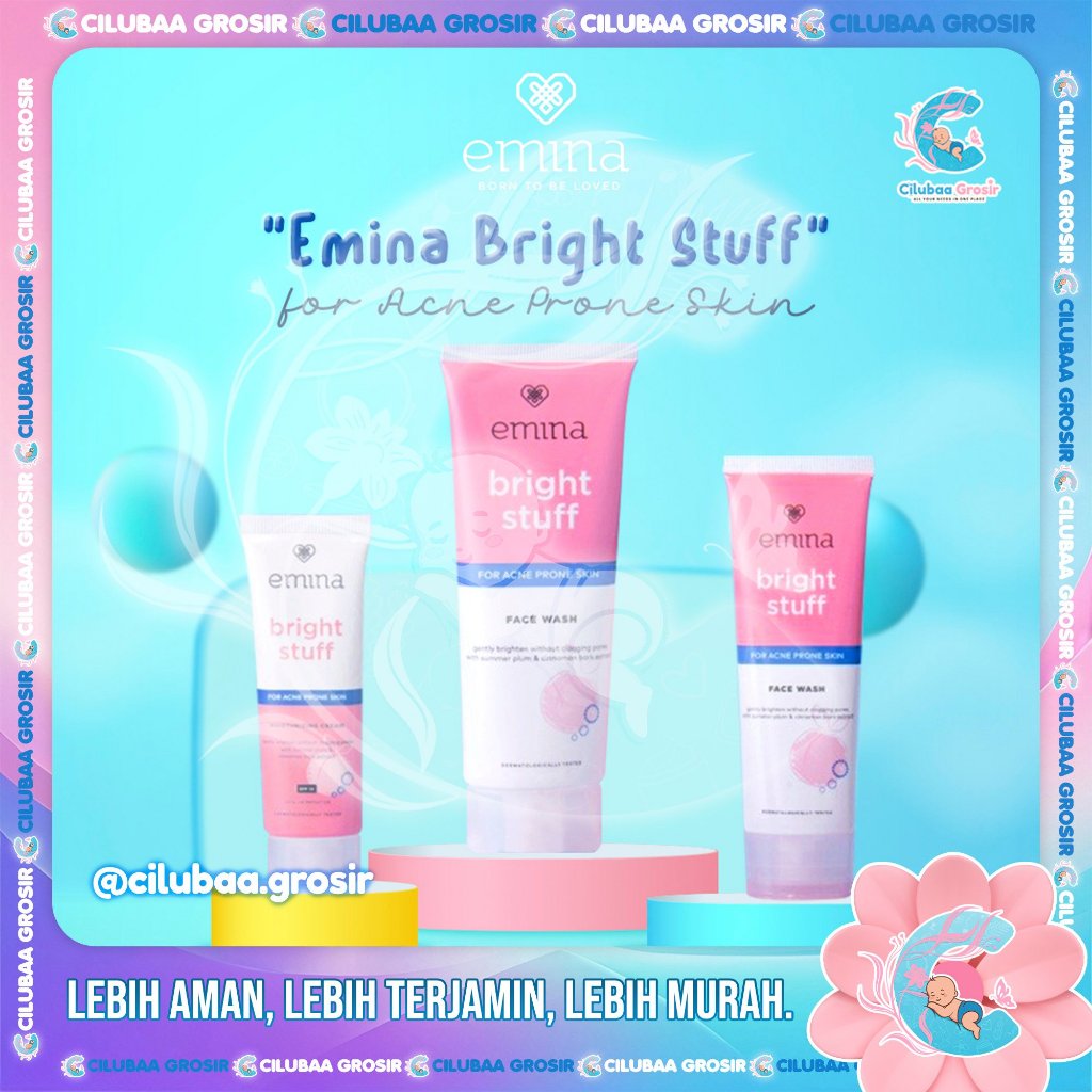 Jual Emina Bright Stuff For Acne Prone Skin Moisturizing Cream Ml