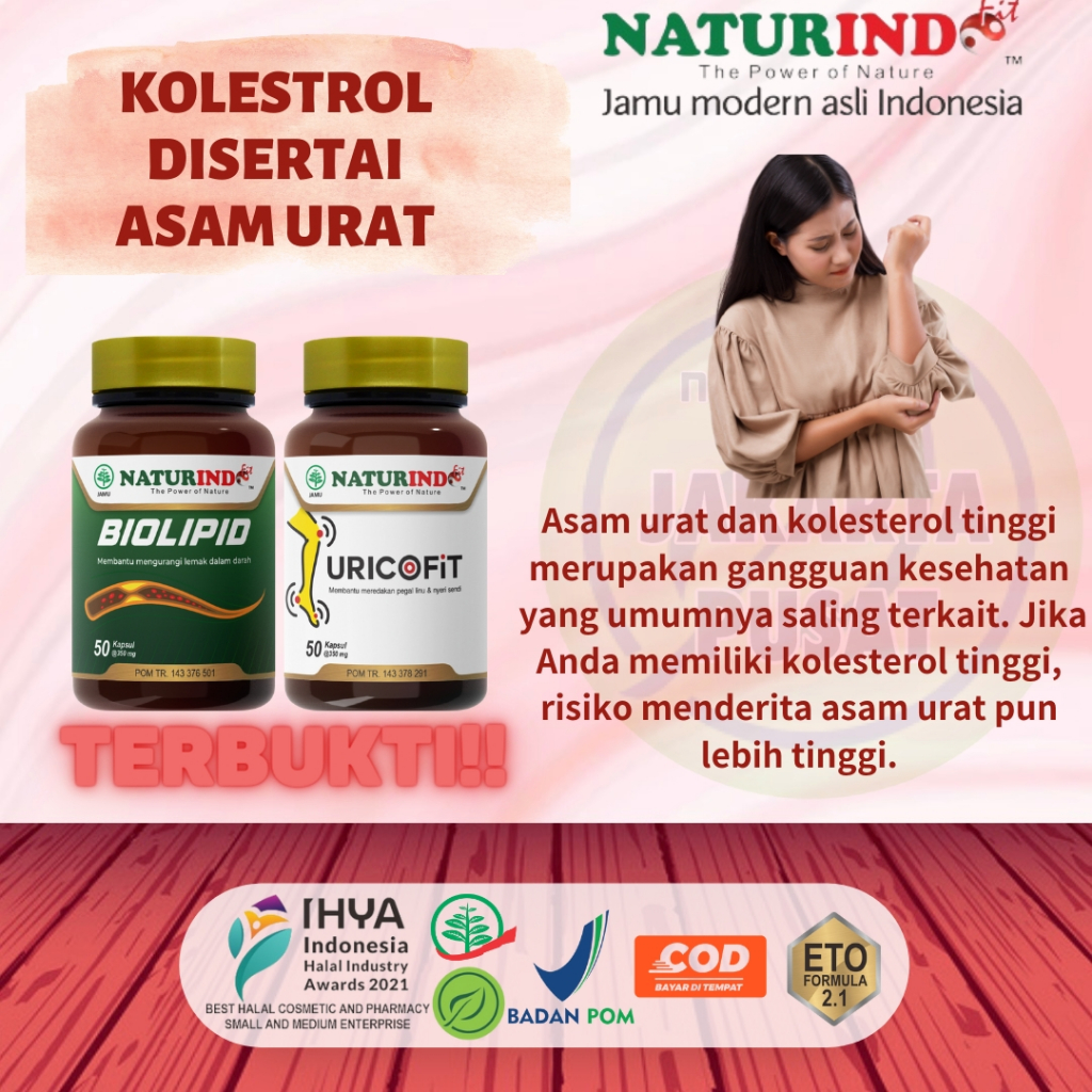 Jual Naturindo Biolipid Obat Herbal Asam Urat Penurun Darah Tinggi