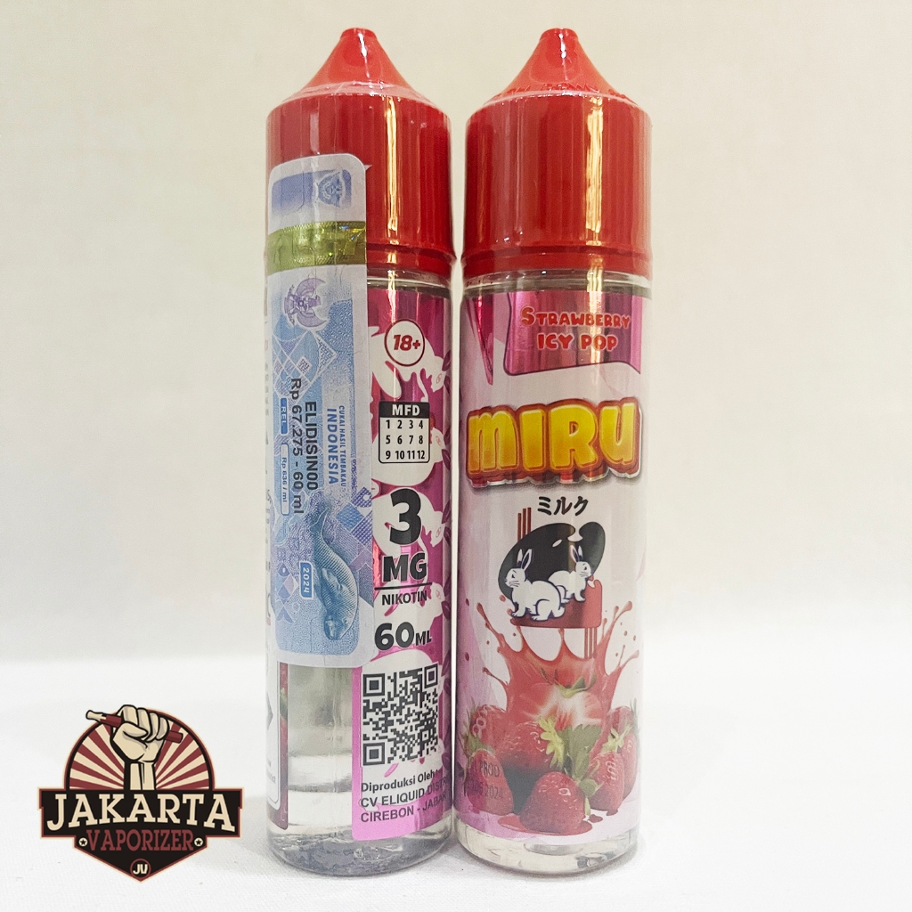 Jual MIRU STRAWBERRY ICY POP 60ML 3MG BY JOZOJO Shopee Indonesia