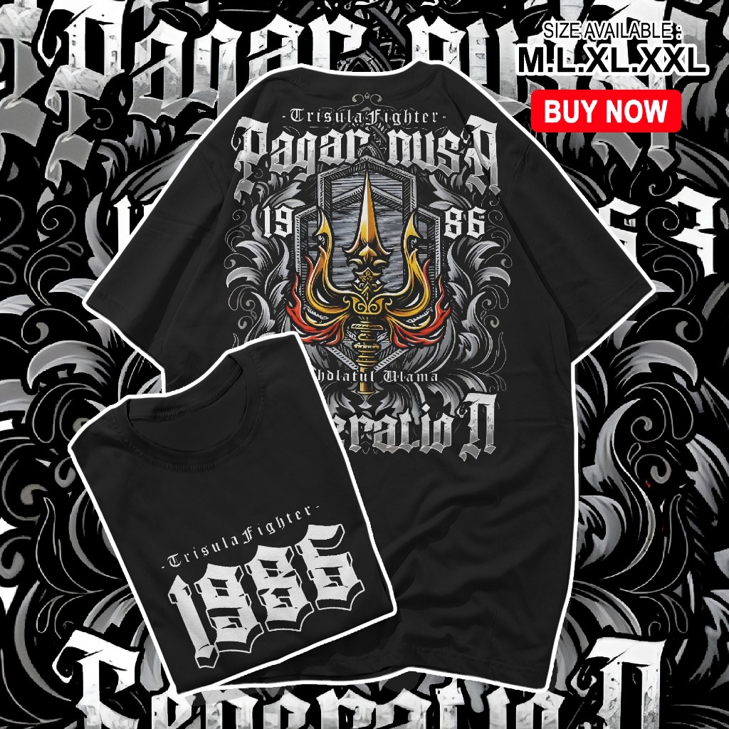 Jual Kaos Pagar Nusa Trisula Generation Baju Distro Pencak Silat