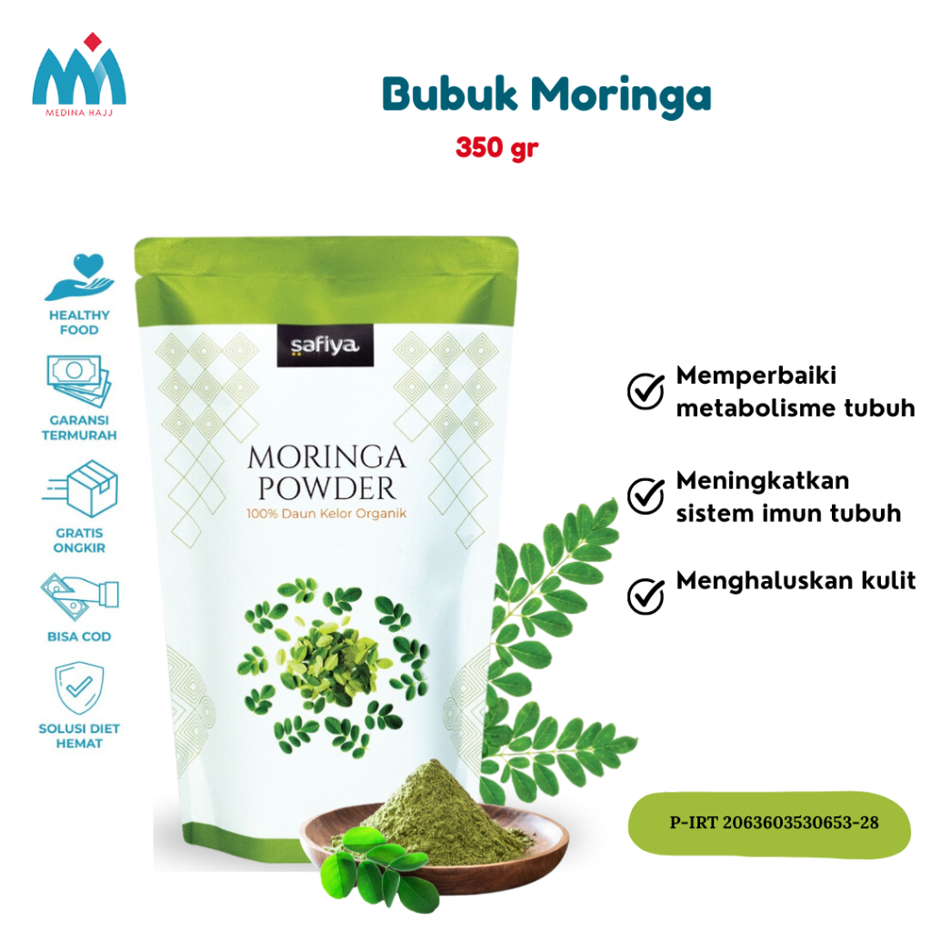 Jual Bubuk Moringa Safiya Gr Serbuk Daun Kelor Booster Asi