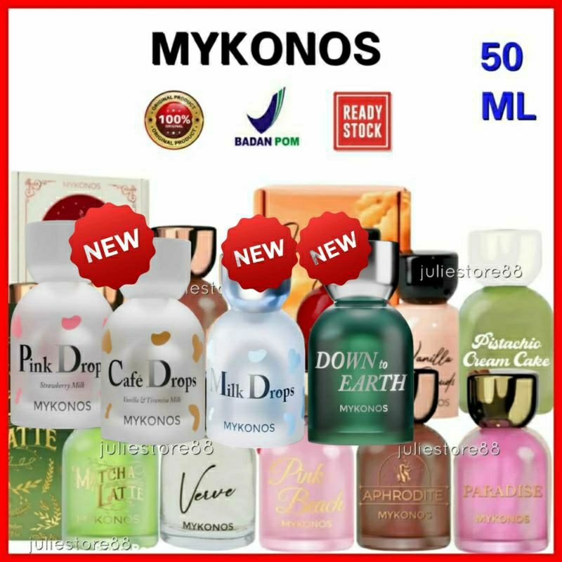 Jual Mykonos Parfum Pink Drops Cafe Drops Down To Earth Milk Drops