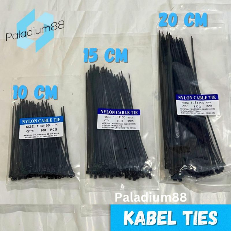 Jual Kabel Ties Tali Krek Cm Hitam Sangat Kuat Shopee