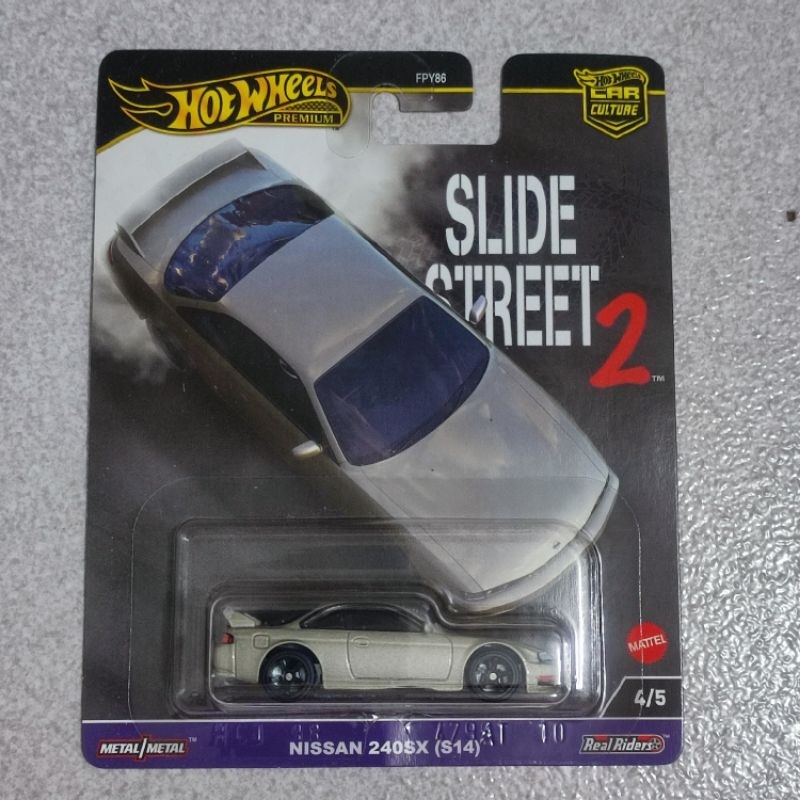 Jual Hot Wheels Premium Slide Street 2 Nissan 240SX S14 Shopee Indonesia