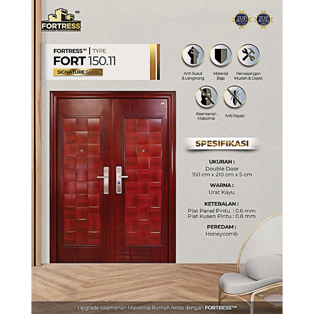 Jual Pintu Baja Pintu Utama Pintu Kamar Fortress Tipe Fort 11