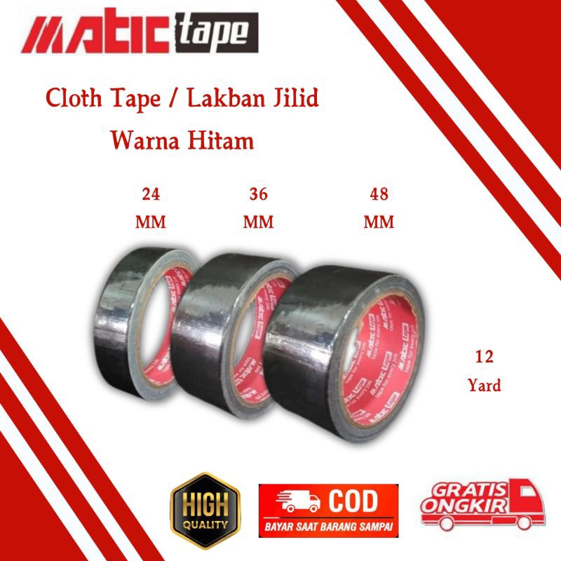 Jual Lakban Kain Hitam Cloth Tape Hitam Mm X Yard Mm X Yard